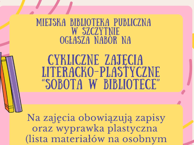 Plakat na cykliczne zajęcia 