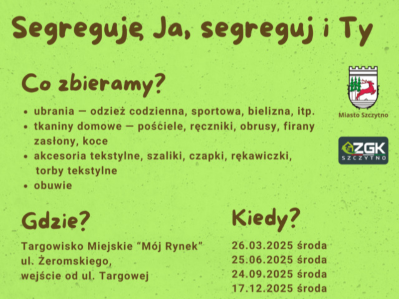 Tekstylia-segregacja na rynku!