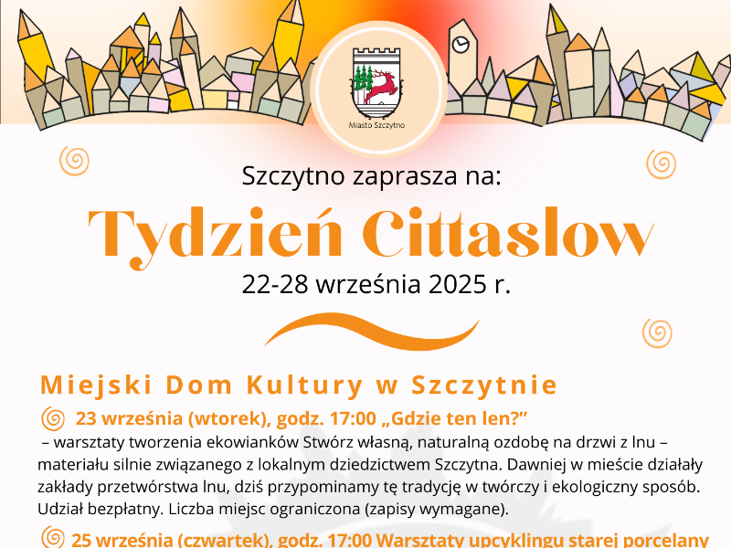 Plakat tygodnia cittaslow