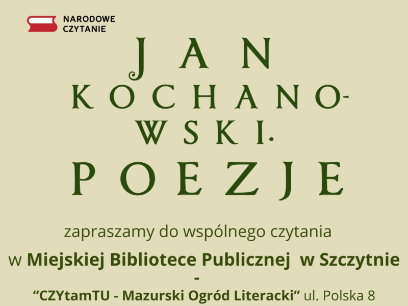 plakat Narodwowe Czytanie 2025