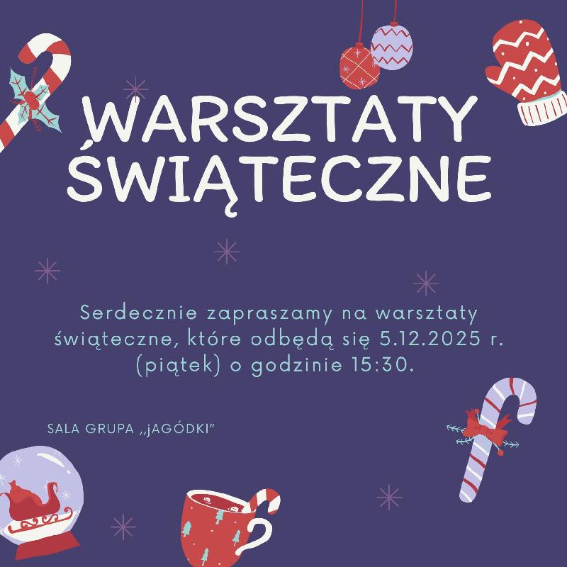tekst informacji, zimowe i świąteczne symbole