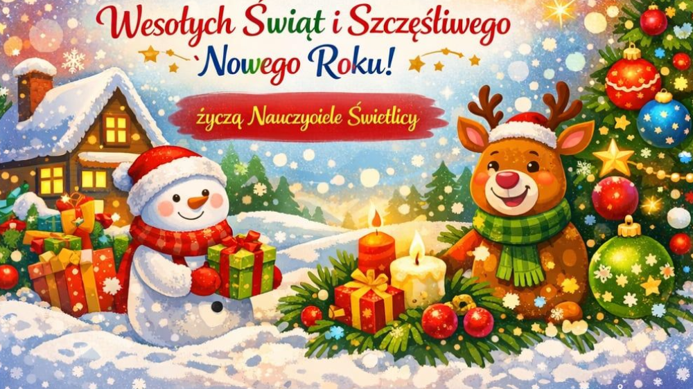 Życzenie świąteczne Świetlicy Szkolnej 