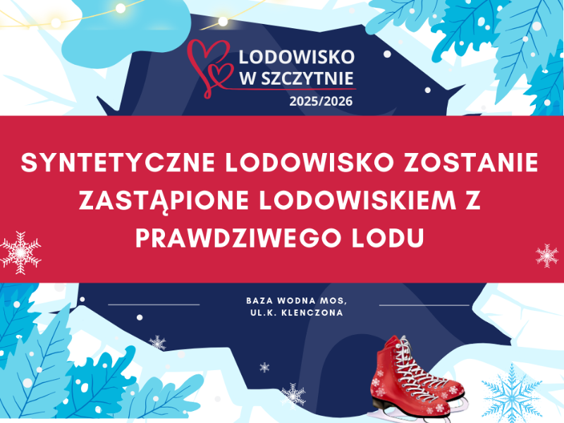 Syntetyczne lodowisko zostanie zastąpione lodowiskiem z prawdziwego lodu