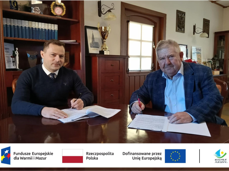 Podpisanie umowy na realizację projektu rewitalizacji Małej Bieli w Szczytnie