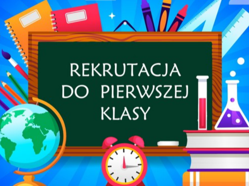 Tło przycisku: Obraz rekrutacja do pierwszej klasy