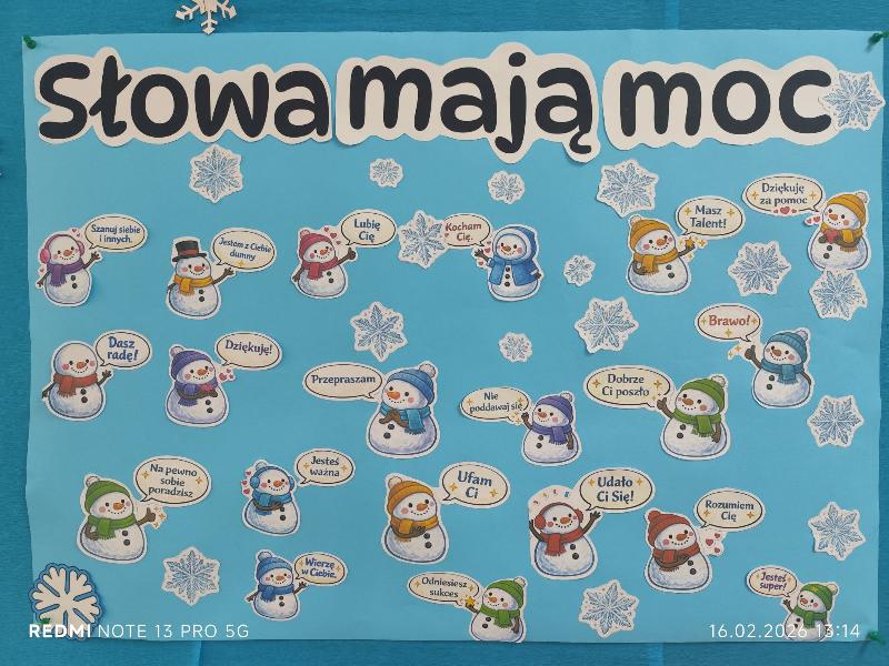 Plakat w wykonaniu klasy 2B