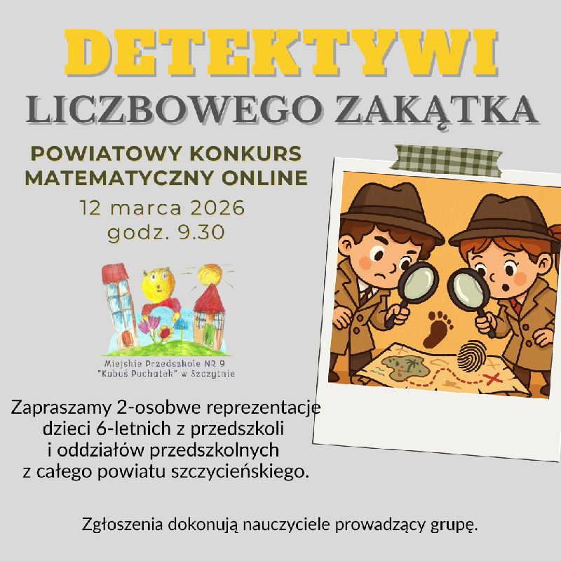 Konkurs matematyczny-plakat