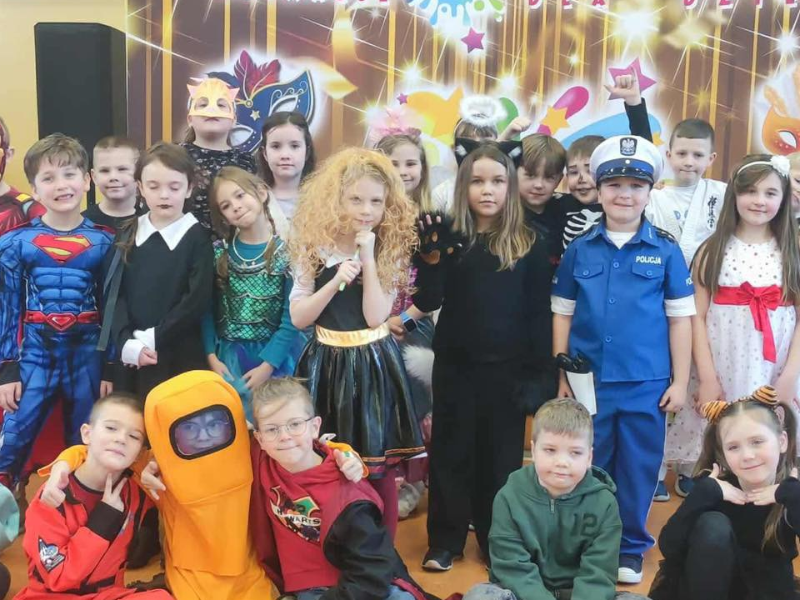 Tło przycisku: Bal karnawałowy