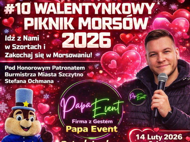 plakat 10 walentynkowy piknik morsów 