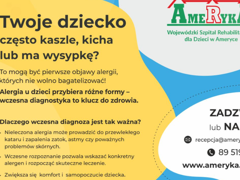 Tło przycisku: Plakat - twoje dziecko często ma katar