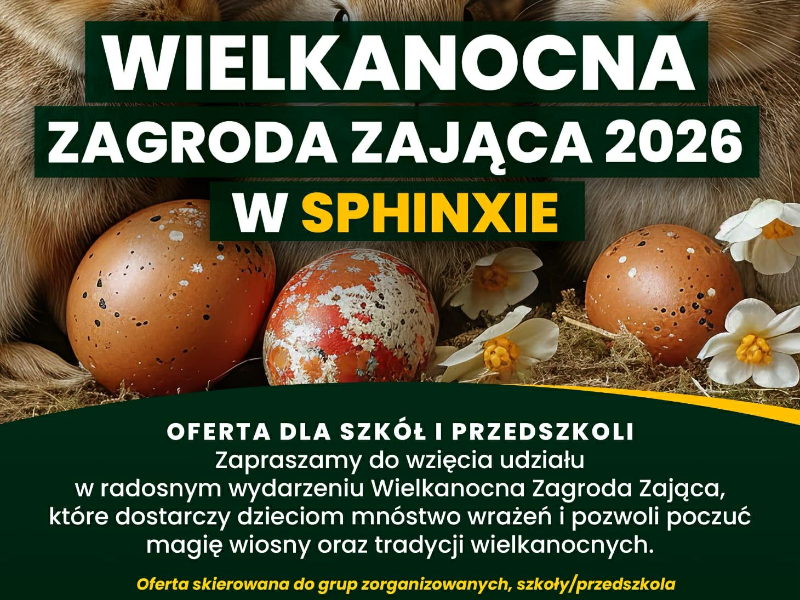 Wielkanocna zagroda zająca w sphinksie