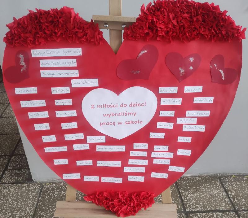 Walentynkowe serduszko klas 1-3
