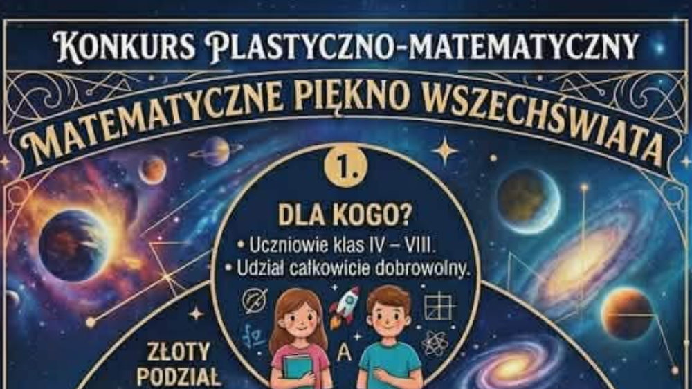 KONKURS PLASTYCZNO–MATEMATYCZNY  „Matematyczne piękno Wszechświata”  