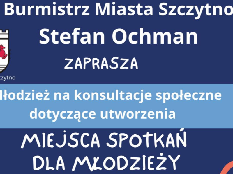 Plakat  - Miejsce spotkań dla młodzieży