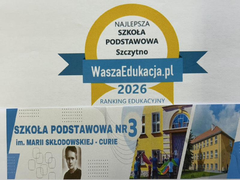 baner z nazwą szkoły 