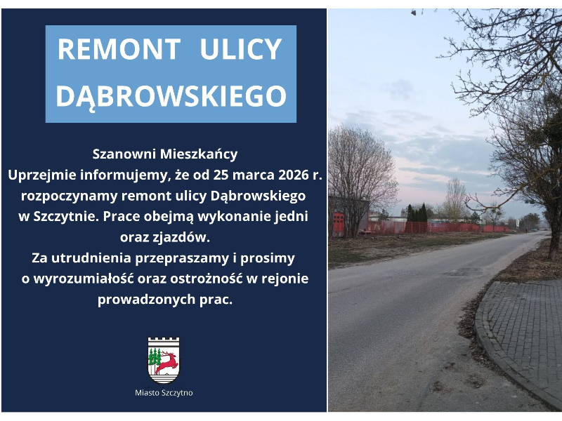 remont ul Dąbrowskiego