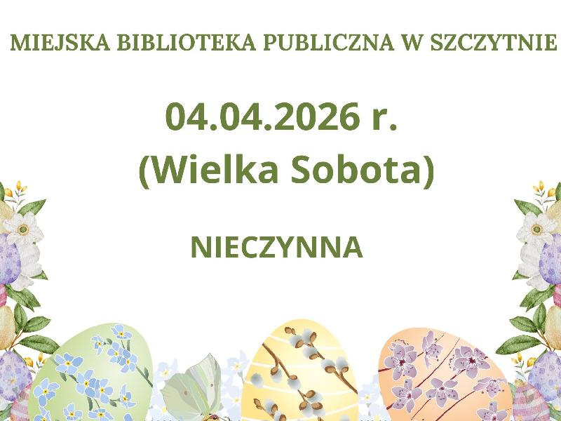 4 kwietnia-biblioteka nieczynna