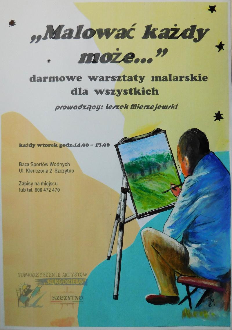 plakat malować każdy może 
