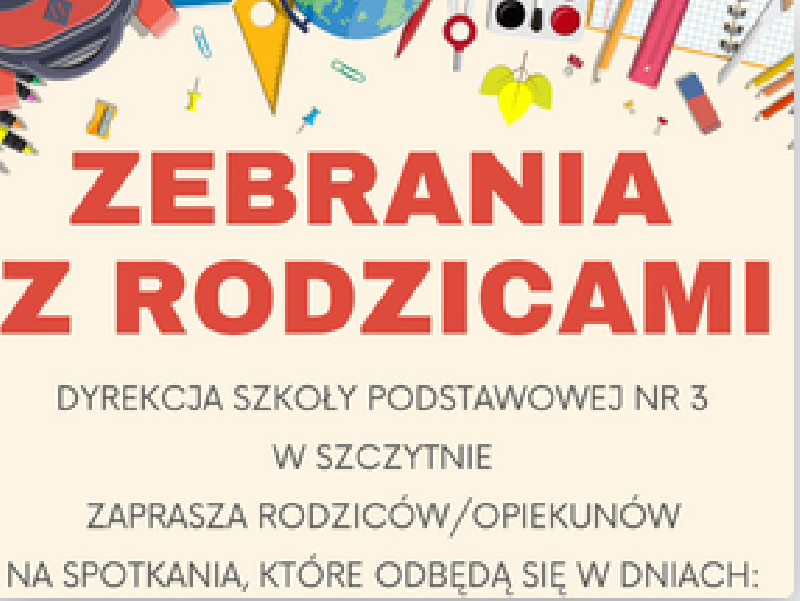 Grafika - zebrania z rodzicami