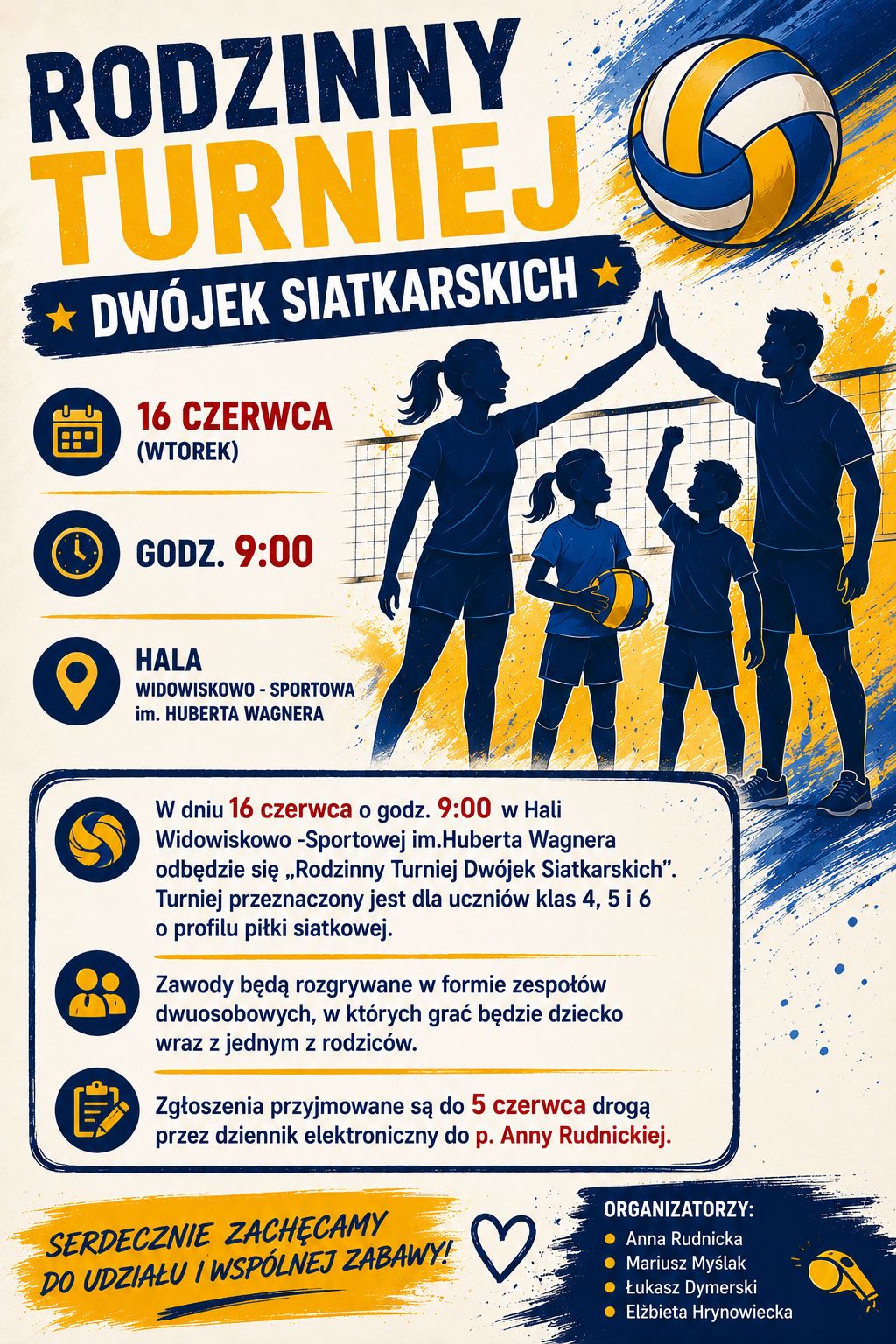 RODZINNY TURNIEJ DW&Oacute;JEK SIATKARSKICH&nbsp;