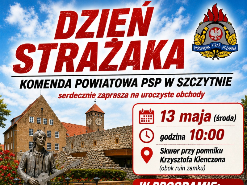 dizęn strażaka plakat 