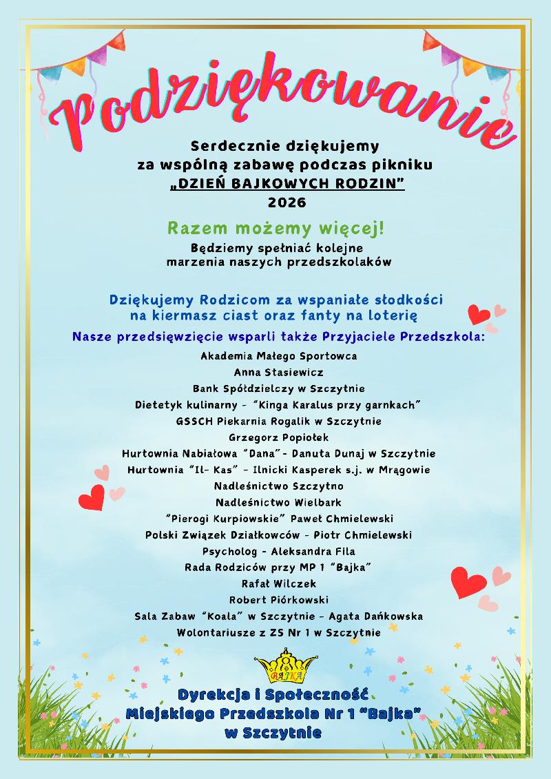 Podziękowanie 