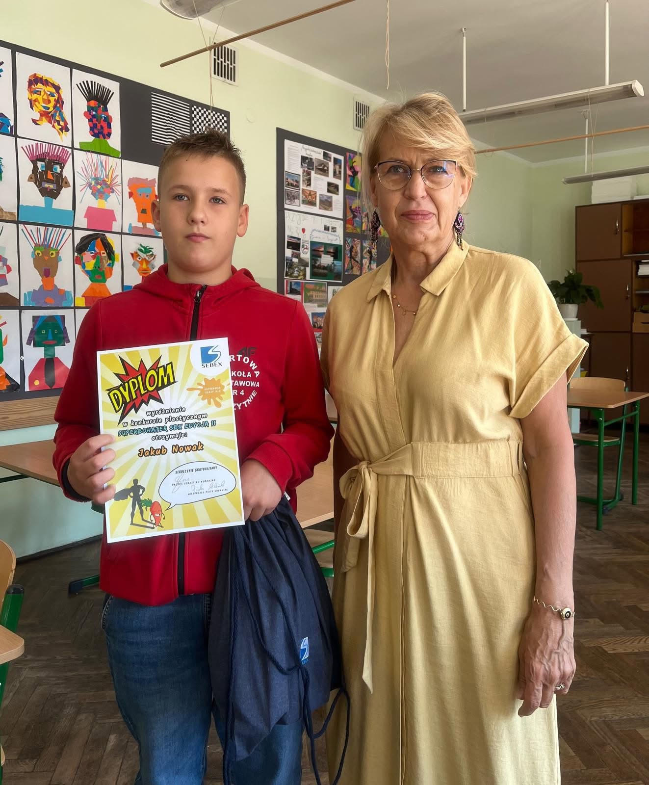 Wyr&oacute;żnienie w Og&oacute;lnopolskim Konkursie Plastycznym &bdquo;SUPERBOHATER SBX&rdquo;&nbsp;