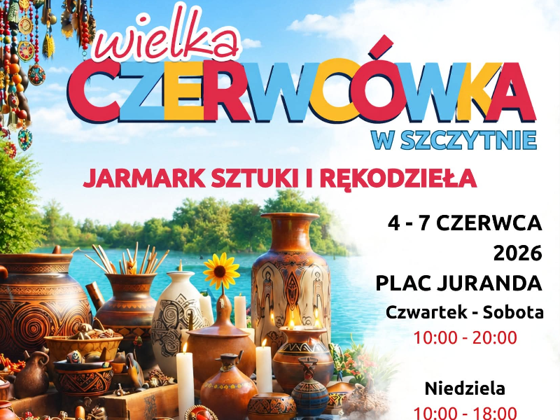 plakat czerwcówka jarmark sztuki i rękodzieła