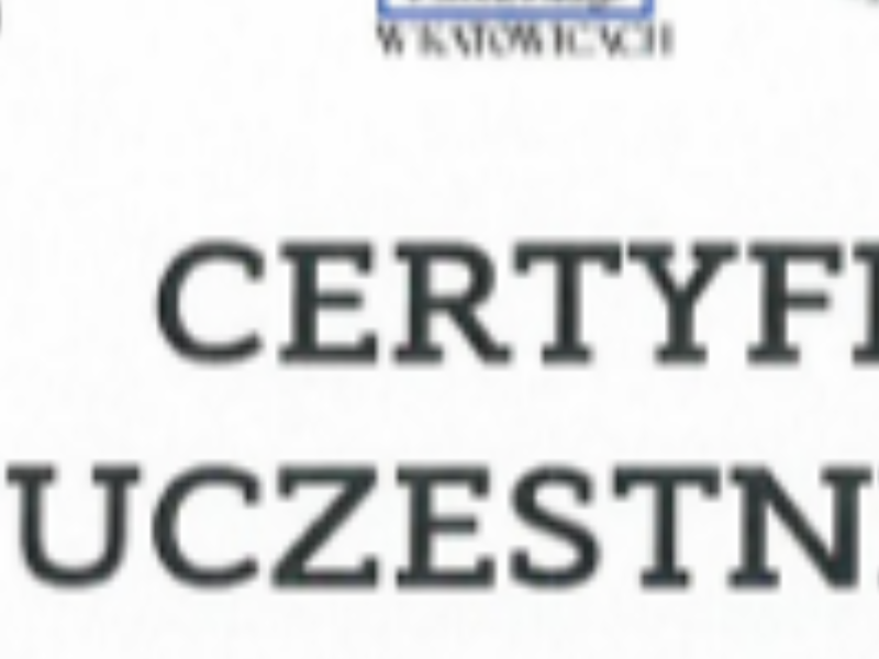 Grafika - certyfikat