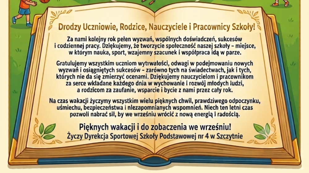 Życzenia - wakacje 2025/2026