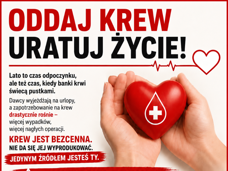 oddaj krew uratuj życie