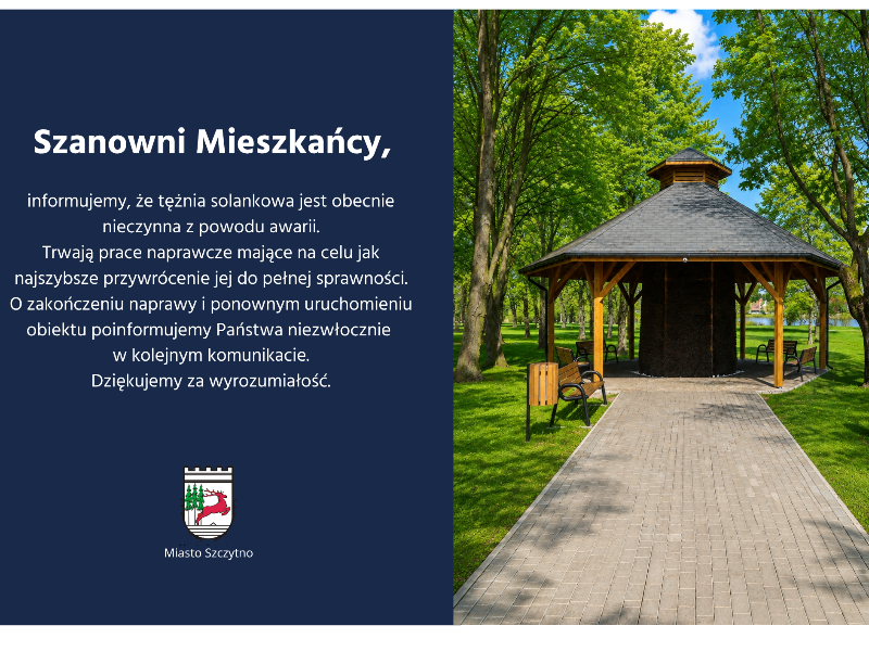 tężnia komunikat