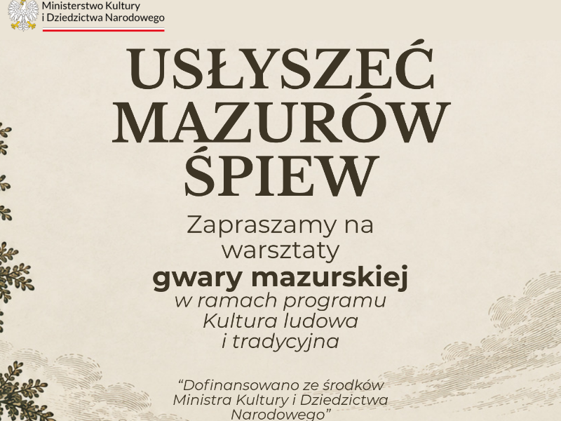 usłyszeć mazurów