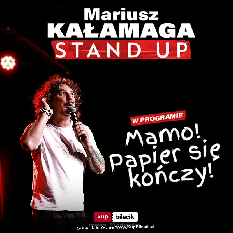 plakat stand up mariusz kałamaga