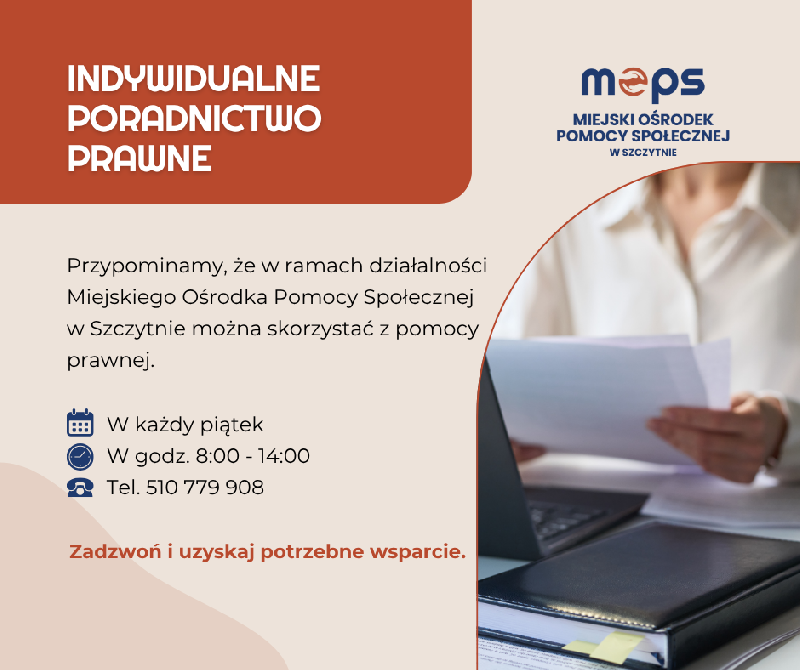 Poradnictwo Prawne w MOPS Szczytno