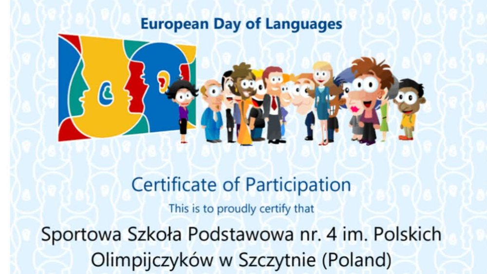  Z dumą ogłaszamy, że nasza szkoła otrzymała certyfikat uczestnictwa w tym prestiżowym europejskim projekcie!