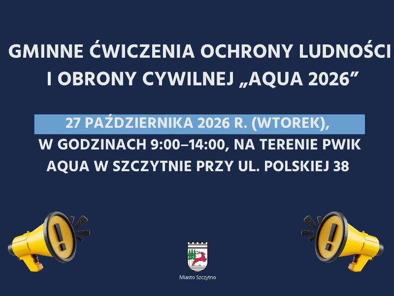 Gminne Ćwiczenia Ochrony Ludności i Obrony Cywilnej „AQUA 2026”