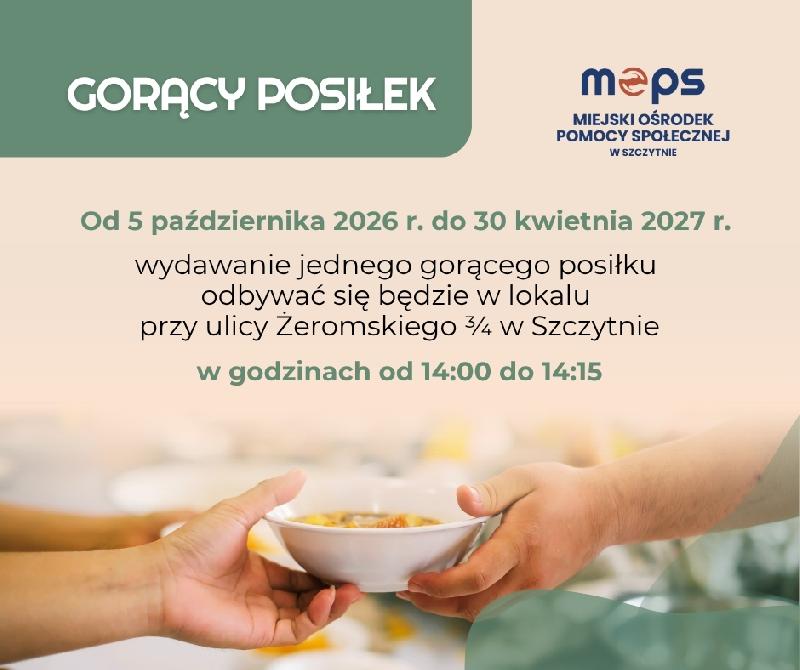 Gorący posiłek - informacja MOPS